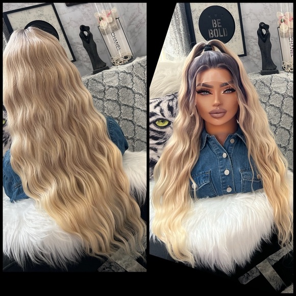 Human Hair Blended Lace Front Wig